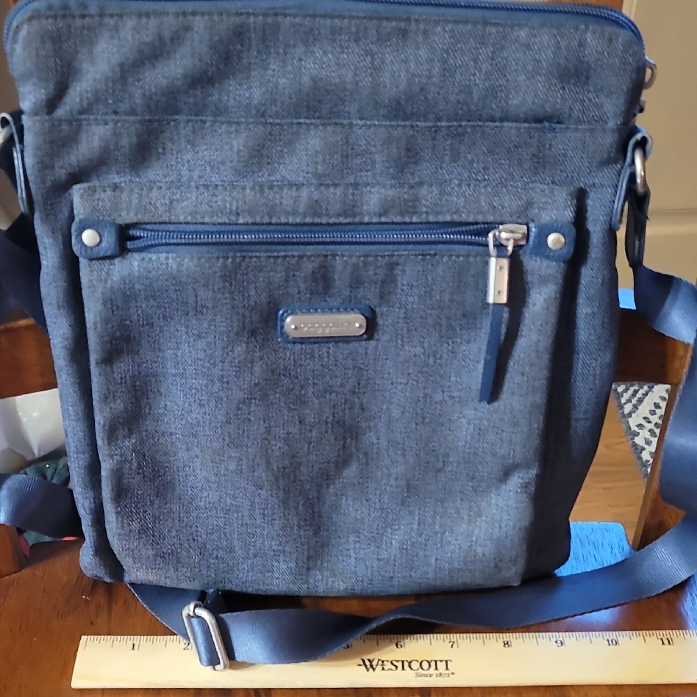 BAGGALLINI RFID Blue Crossbody Bag